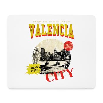 Valencia Spain City Skyline Vintage Retro - Mouse Pad (horizontal) - white - Front