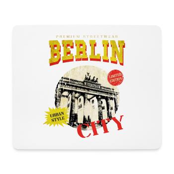 Berlin Deutschland Stadt Skyline Vintage Retro - Mousepad (Querformat) - Weiß - Vorne