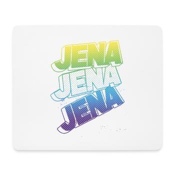 Jena Allemagne City Font Skyline Accueil - Tapis de souris (format paysage) - blanc - Devant