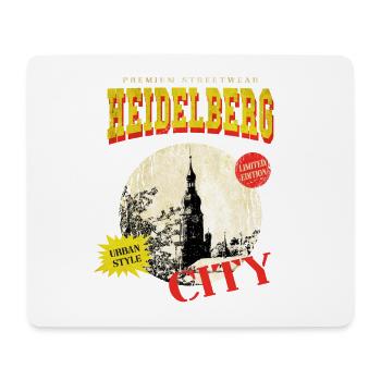 Heidelberg Deutschland Stadt Skyline Vintage Retro - Mousepad (Querformat) - Weiß - Vorne