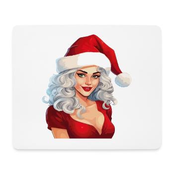 Weihnachtsfrau Sexy Weihnachten Ugly Christmas - Mousepad (Querformat) - Weiß - Vorne