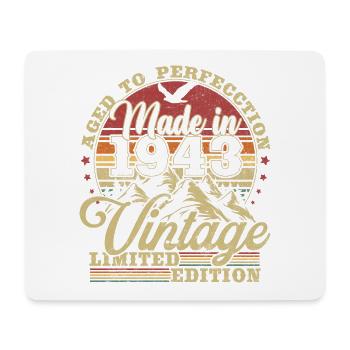 1943 Vintage Vintage Retro Birthday Gift - Mouse Pad (horizontal) - white - Front
