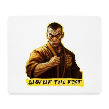 Way of the Fist I Mann Kampfsport Ehre Weg Faust - Mousepad (Querformat) - Weiß - Vorne
