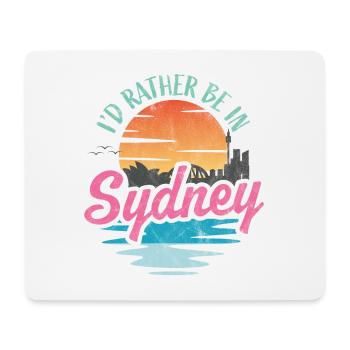 Je préfère être à Sydney - Tapis de souris (format paysage) - blanc - Devant