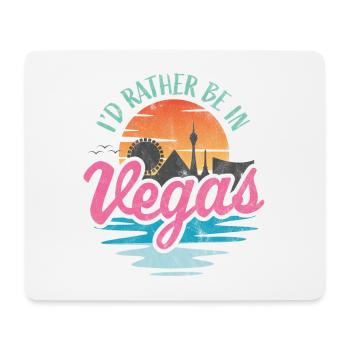 Je préfère être à Vegas - Tapis de souris (format paysage) - blanc - Devant