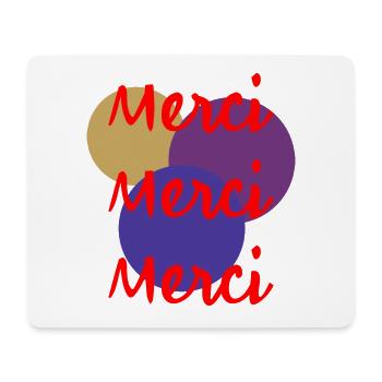 MERCI. MERCI MAÎTRESSE. CADEAU MAÎTRESSE. VACANCES - Tapis de souris (format paysage) - blanc - Devant