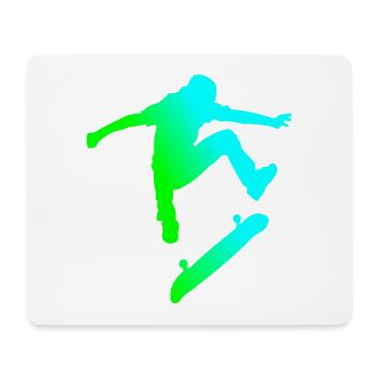 patineur - Tapis de souris (format paysage) - blanc - Devant