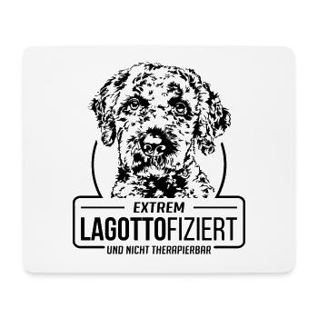 LAGOTTOFIZIERT Lagotto Romagnolo Hunde Wilsigns - Mousepad (Querformat) - Weiß - Vorne