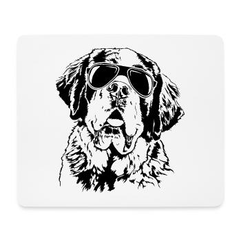 ST BERNARD cool sunglasses Wilsigns - Mouse Pad (horizontal) - white - Front