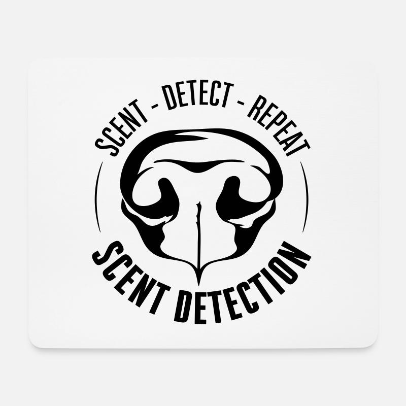 SCENT DETECTION Hundetraining Hunde Suchhunde - Mousepad (Querformat) - Weiß