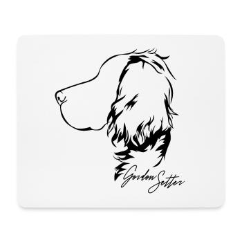 GORDON SETTER Profil Hunde Hund Wilsigns - Mousepad (Querformat) - Weiß - Vorne