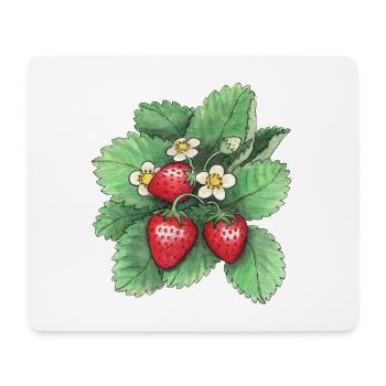 Strawberries - Mouse Pad (horizontal) - white - Front