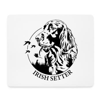 Setter irlandais Chien de chasse Chiens de chasse Chiens Wilsigns - Tapis de souris (format paysage) - blanc - Devant