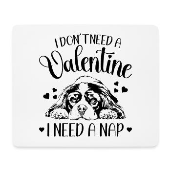 Cavalier King Charles Spaniel Valentine Wilsigns - Tapis de souris (format paysage) - blanc - Devant