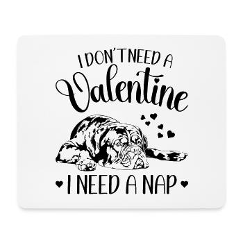 Bordeauxdogge Valentinstag Hunde Hund Wilsigns - Mousepad (Querformat) - Weiß - Vorne