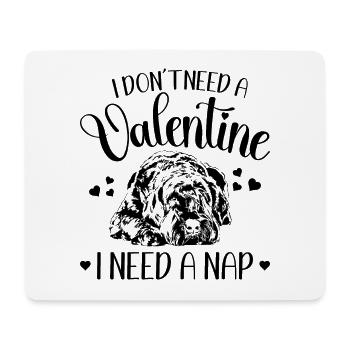 Riesenschnauzer Valentinstag Hunde Hund Wilsigns - Mousepad (Querformat) - Weiß - Vorne