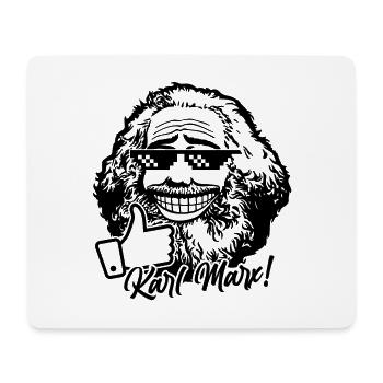 Karl Marx (einfarbig) - Mousepad (Querformat) - Weiß - Vorne