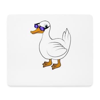 Ente cool Spruch - Mousepad (Querformat) - Weiß - Vorne
