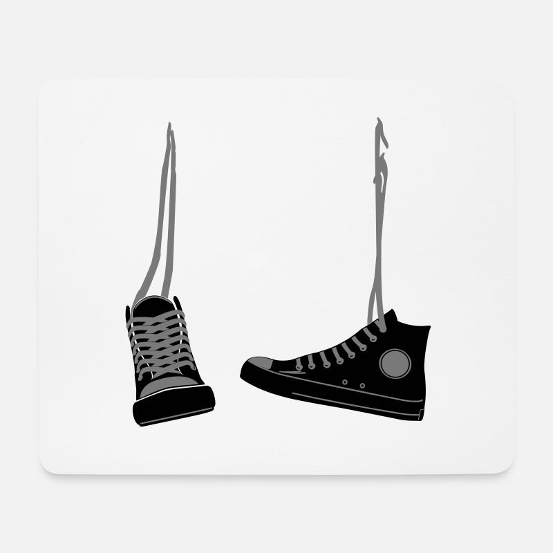 Hanging shoes - Mouse Pad (horizontal) - white