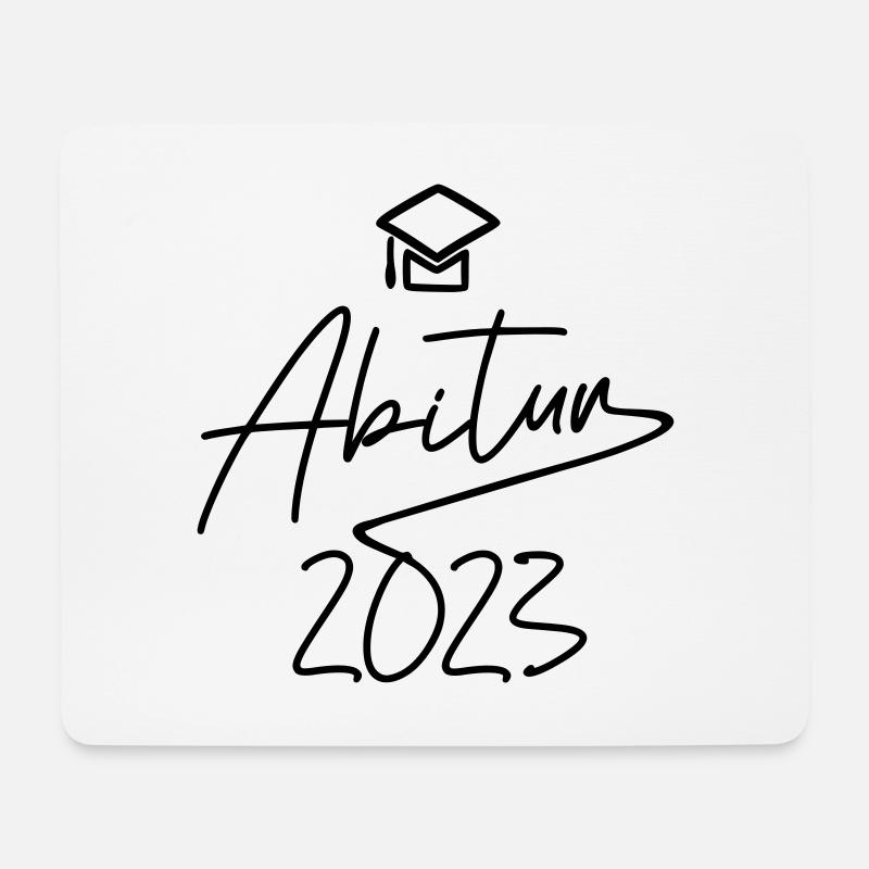 Abitur 2023 - Mousepad (Querformat) - Weiß