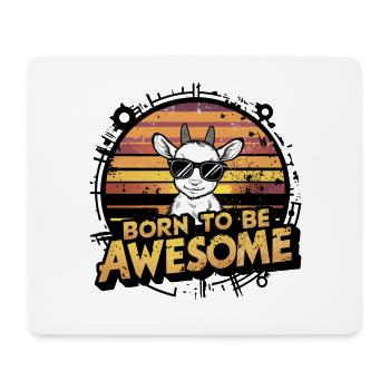 Lustige Ziege Tierfreund Bauernhof Spaß - Mousepad (Querformat) - Weiß - Vorne
