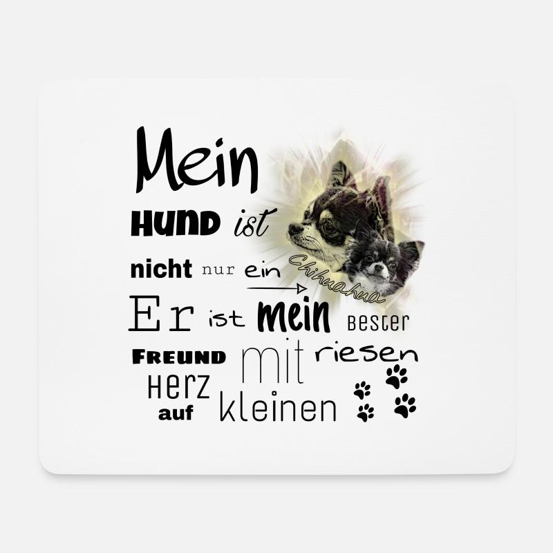 Shirt Chihuahua- bester Freund - Mousepad (Querformat) - Weiß