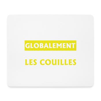 Le truc c'est que globalement cadeau original - Tapis de souris (format paysage) - blanc - Devant