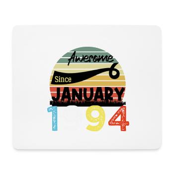 Fantastisch seit Januar 1994 Jahrgang 30 Jahre - Mousepad (Querformat) - Weiß - Vorne