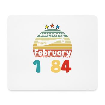 1984 Vintage Retro Jubiläum Limitierte Auflage - Mousepad (Querformat) - Weiß - Vorne