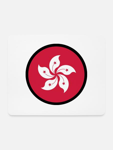 Sous le signe de Hong Kong - Tapis de souris (format paysage) - blanc