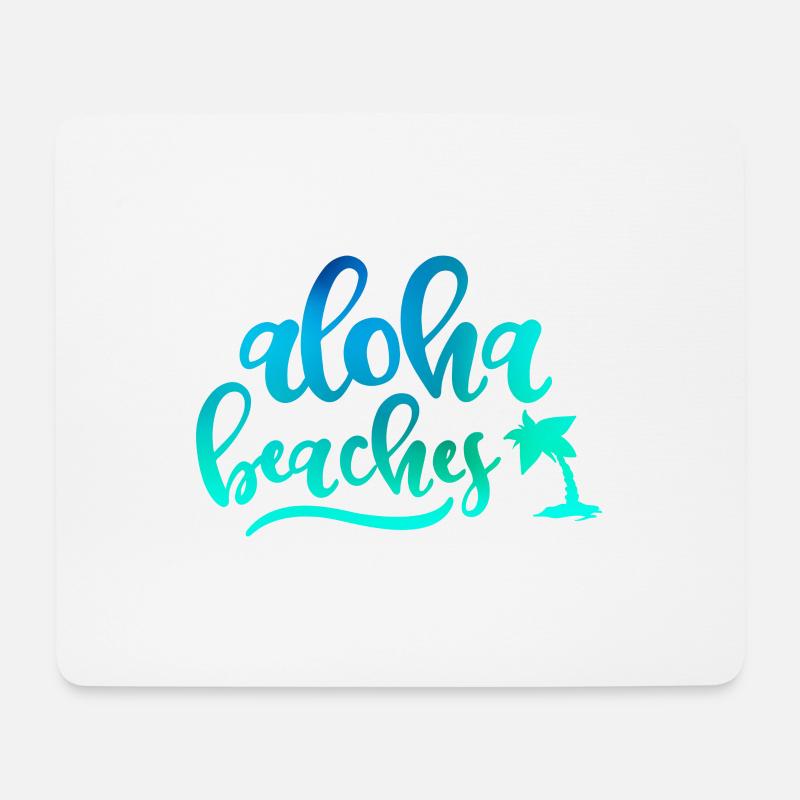 PLAGES ALOHA - Tapis de souris (format paysage) - blanc