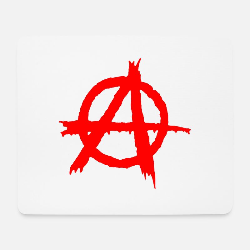 anarchy,Anarchie - Mousepad (Querformat) - Weiß