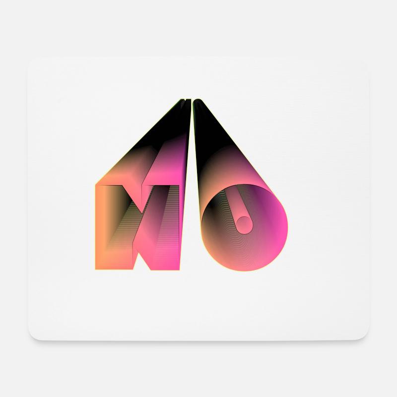 NO! - Mouse Pad (horizontal) - white