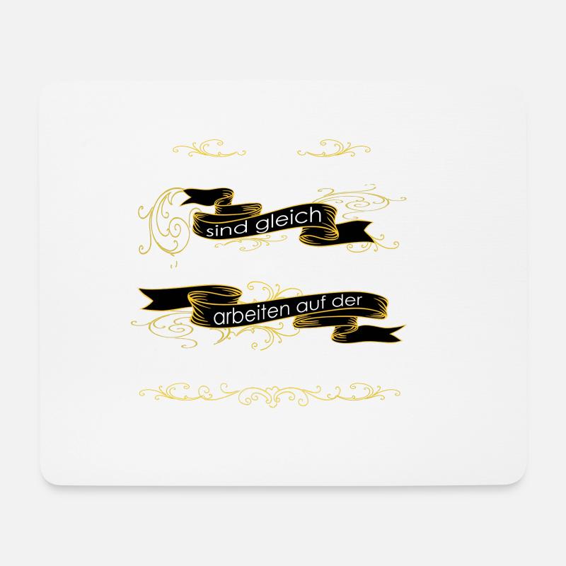 KRANKENPFLEGER INTENSIVSTATION - Mousepad (Querformat) - Weiß