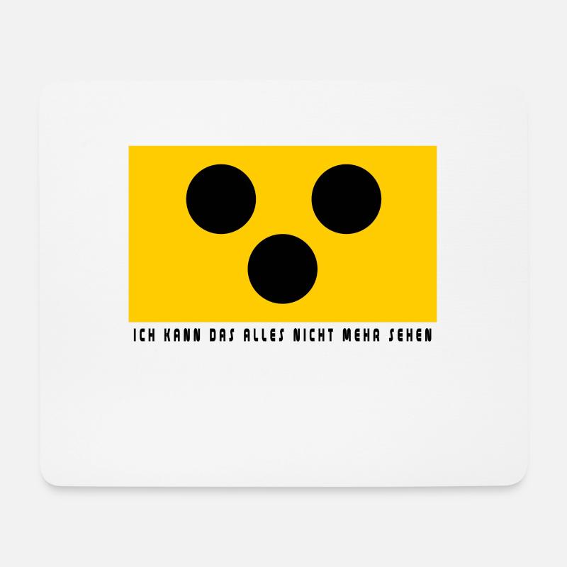 Blind. Ich kann da alles nicht mehr sehen - Mousepad (Querformat) - Weiß