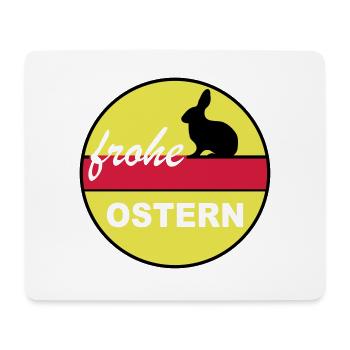Frohe Ostern 3c - Mousepad (Querformat) - Weiß - Vorne