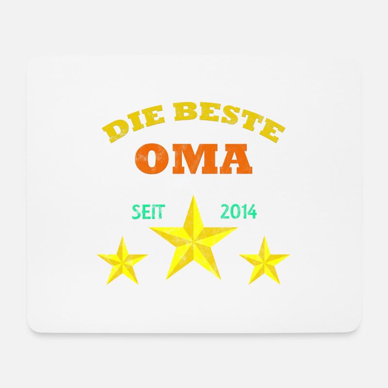 Seit dem Jahr 2014 habe ich die beste Oma der Welt - Mousepad (Querformat) - Weiß