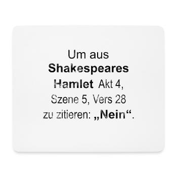 Hamlet - Mousepad (Querformat) - Weiß - Vorne