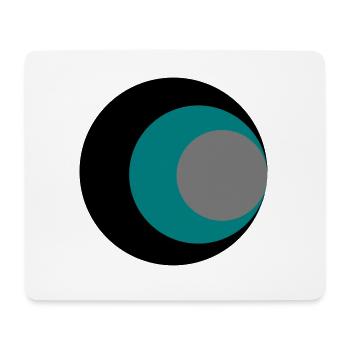 Kreise - Mousepad (Querformat) - Weiß - Vorne