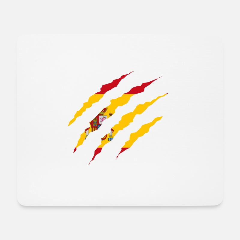 Claw Klaue Laender Spanien png - Mousepad (Querformat) - Weiß