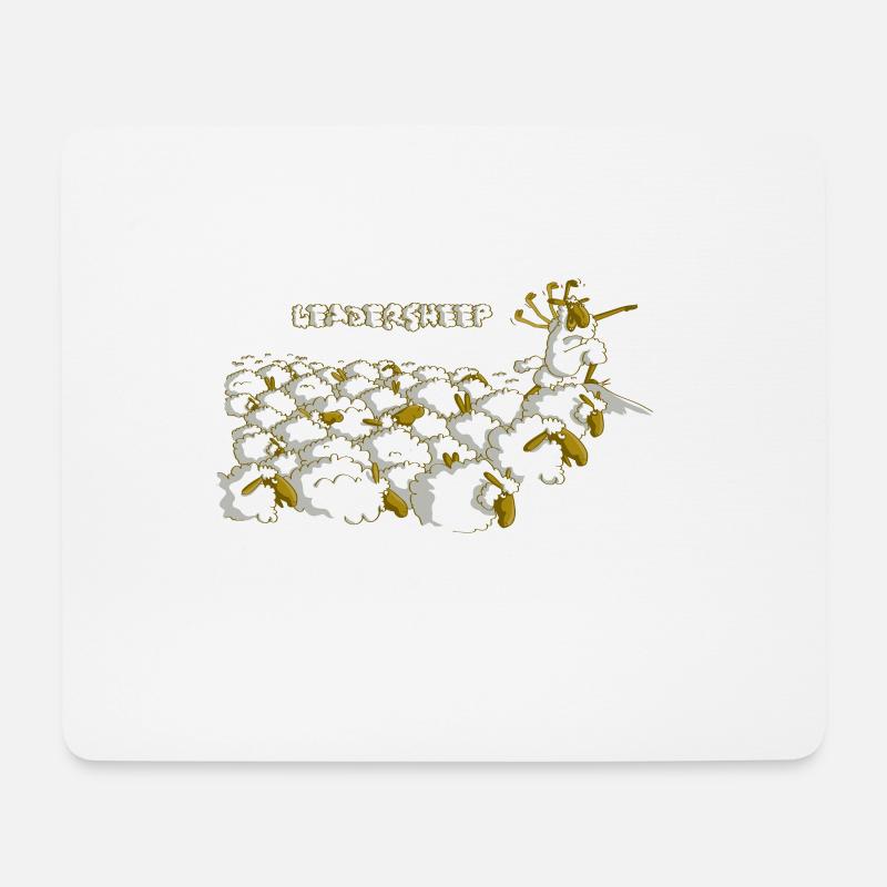 leadersheep - Tapis de souris (format paysage) - blanc