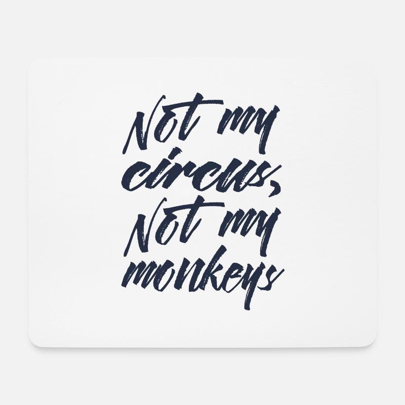 nicht mein Zirkus - Mousepad (Querformat) - Weiß