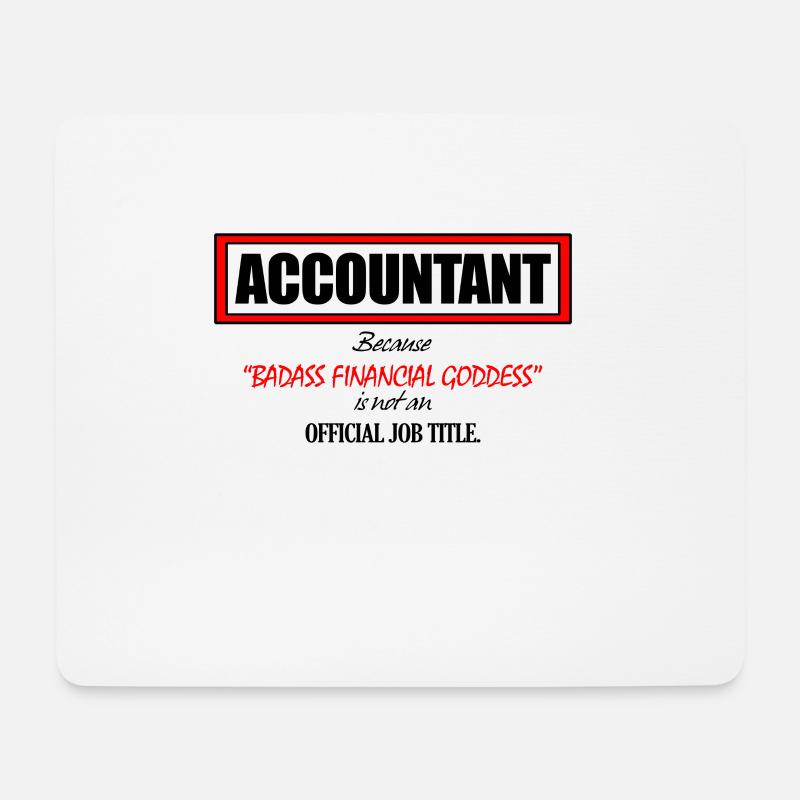 Accountant - Mousepad (Querformat) - Weiß