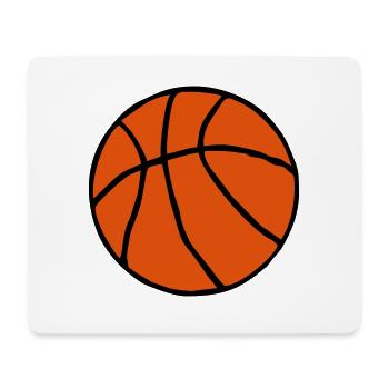 Basketball handgezeichnet Geschenk - Mousepad (Querformat) - Weiß - Vorne