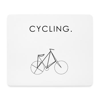 Vélo cadeau cadeau - Tapis de souris (format paysage) - blanc - Devant