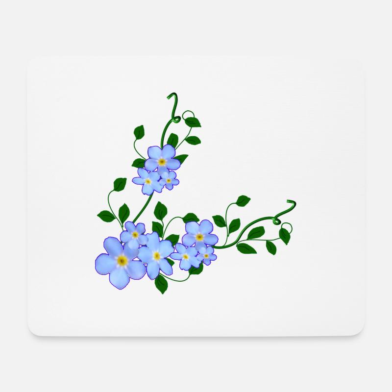 do not forget me - Mouse Pad (horizontal) - white