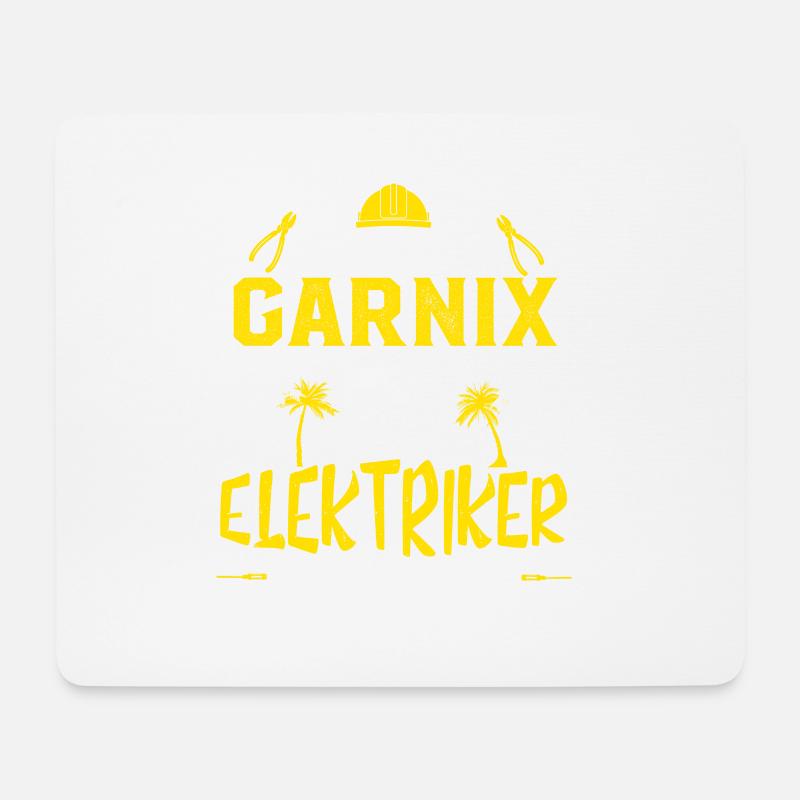 ELEKTRIKER IM RUHESTAND HANDWERK - Mousepad (Querformat) - Weiß