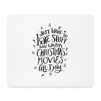 films conte de fées de Noël de cuisson Biscuits cadeaux - Tapis de souris (format paysage) - blanc - Devant