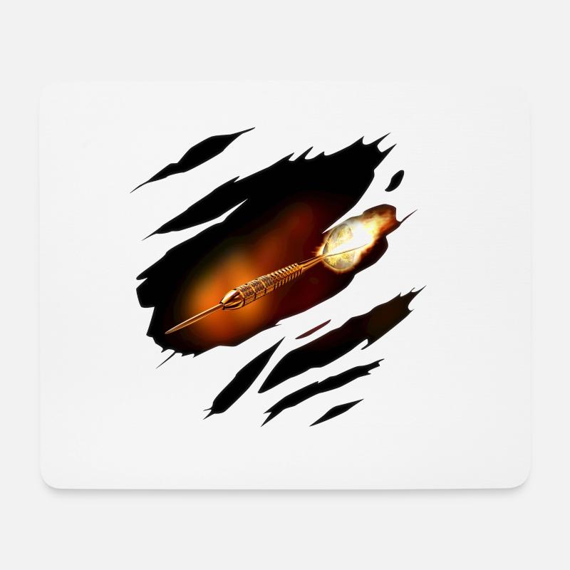 Dart in mir - Mousepad (Querformat) - Weiß