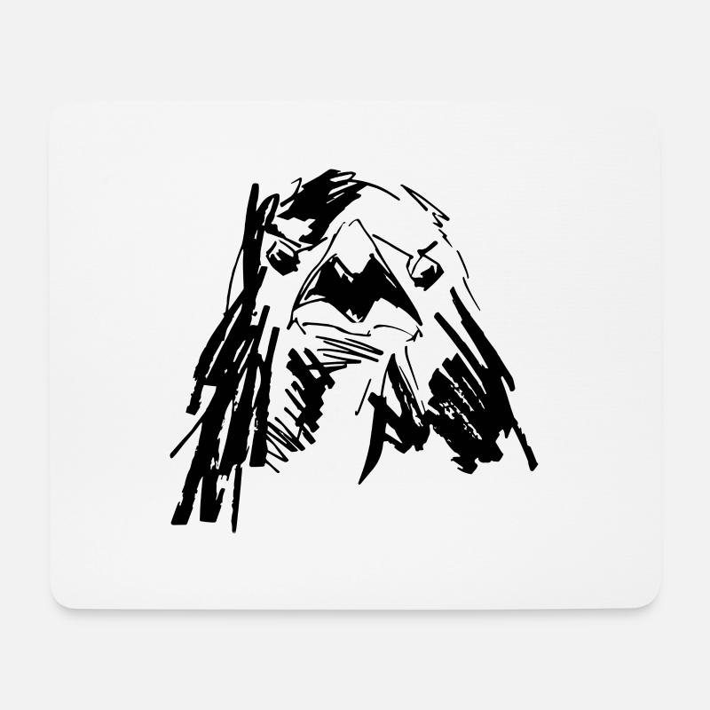 Adler - Falke - Mousepad (Querformat) - Weiß